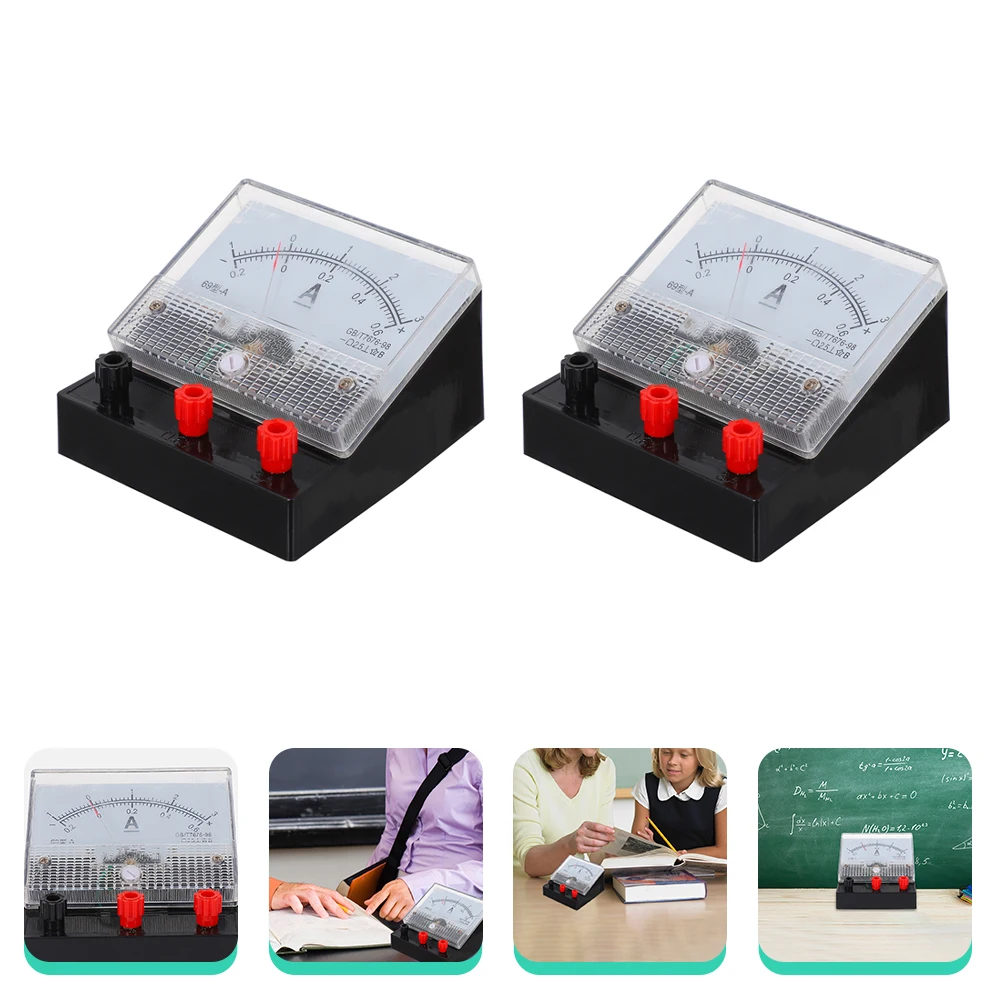 

2pcs Current Ammeter Experiment Apparatus Electrical Testing Ammeter student Physics Experiment Dual-range Dc Voltmeter Module