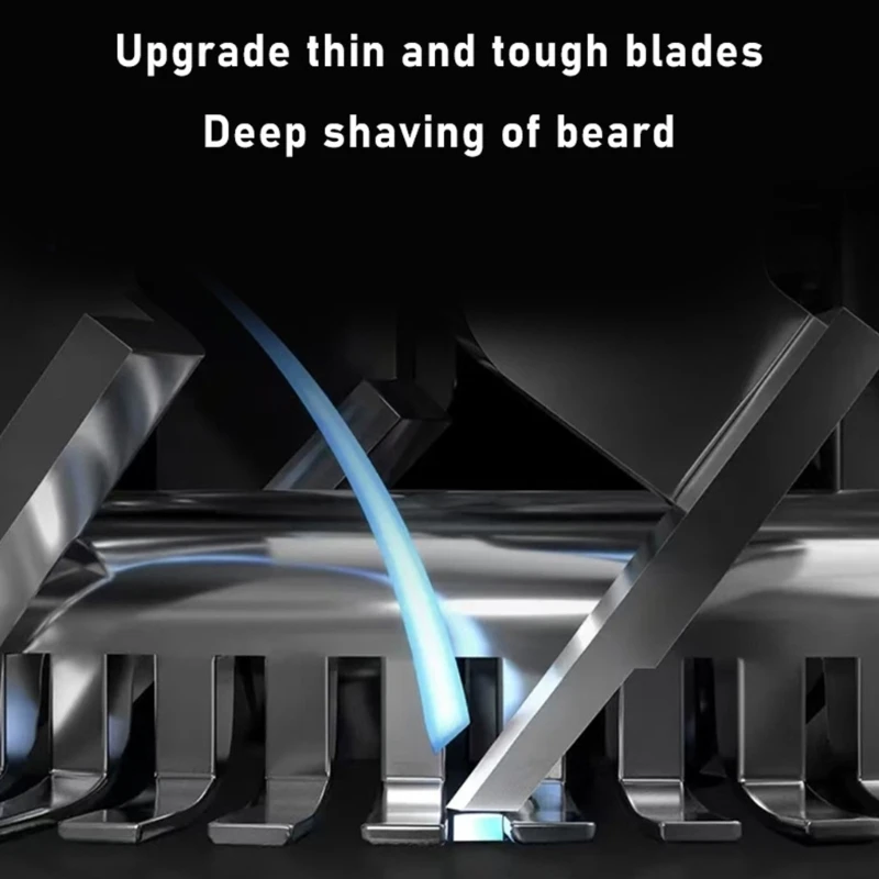Drijvende hoofden heren pocket scheerschoener digitale power display elektrische baardtrimmer