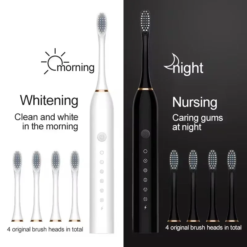 XIAOMI Ultrasonic Electric Toothbrush USB Rechargeable Waterproof Multifunctional Intelligence Whitening Toothbrushes Multi Mode