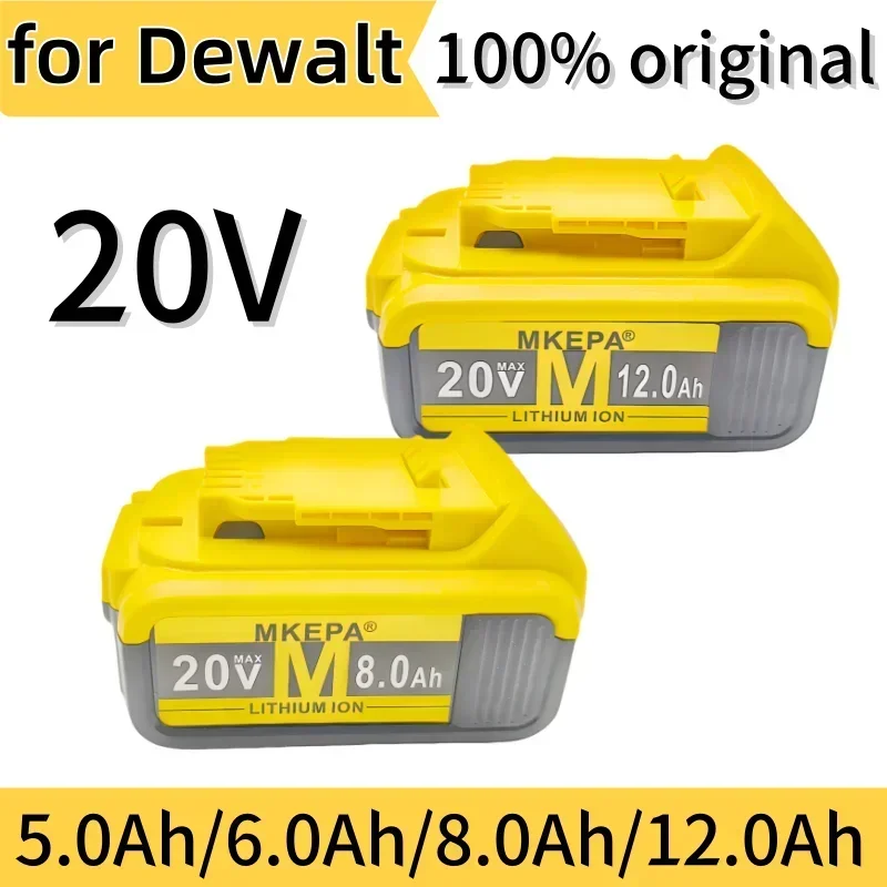 Novo 100% original 12000mah 20v para bateria de ferramenta elétrica dewalt lpega dcb206 20v bateria dcb205 dcb200