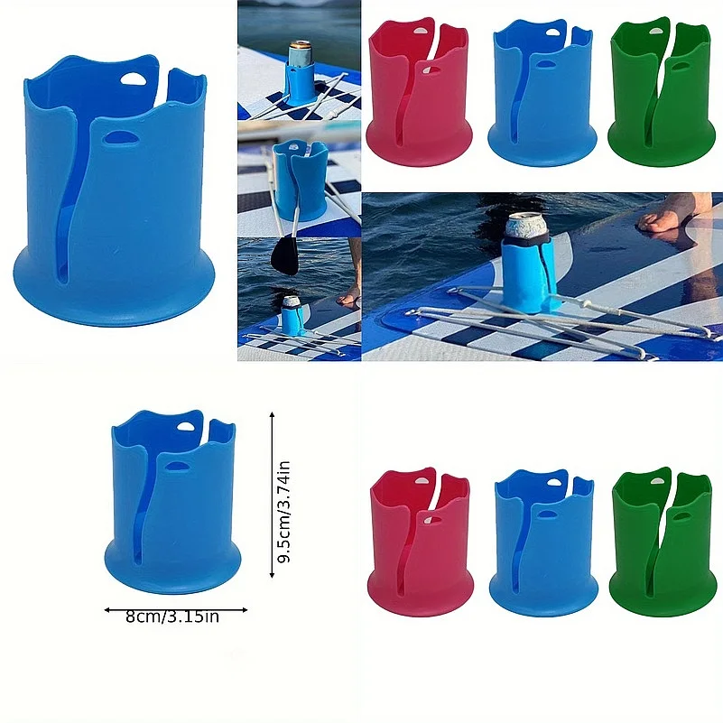 1PC Kayak Drink Holder Surfboard Water Bottle Cup Frame Rope