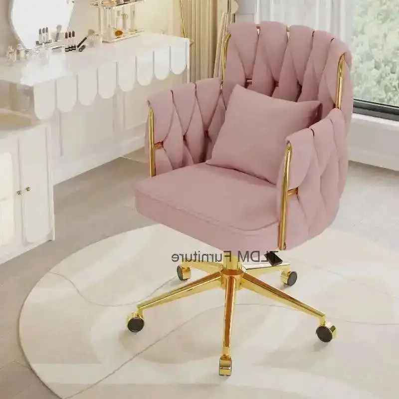 

Luxury Relaxing Gaming Computer Chair Bedroom Ergonomic Vanity Office Chair Makeup Armchair Sillas De Oficina Office Furniture