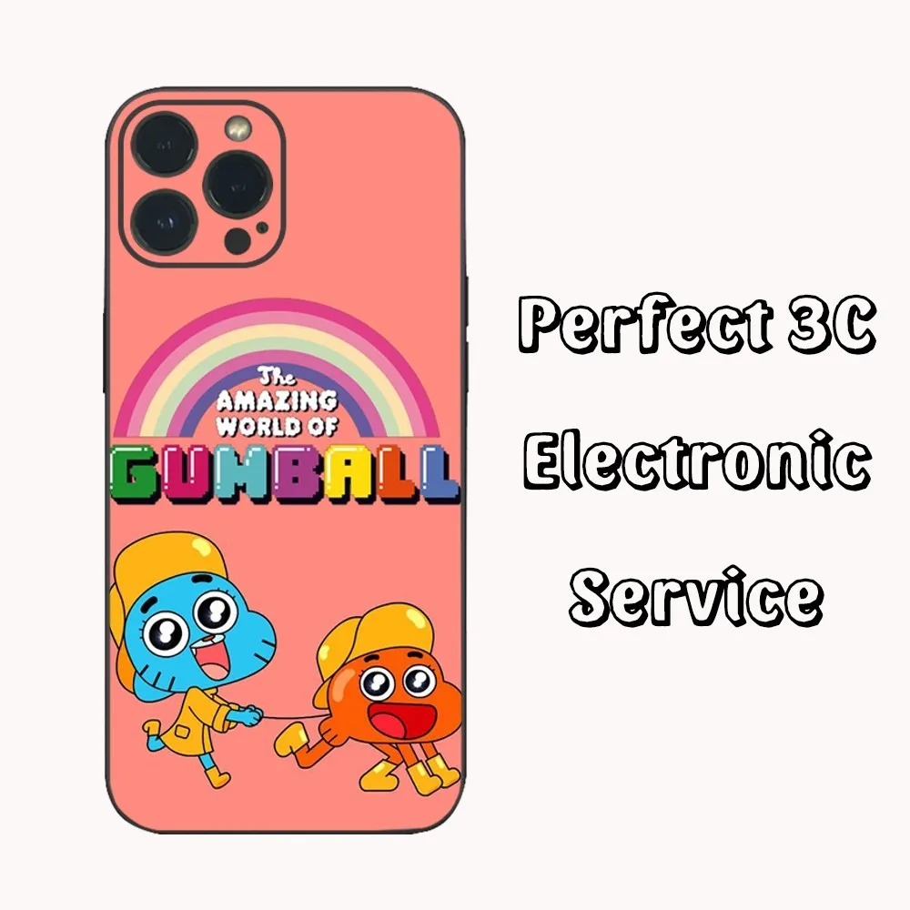 Incrível mundo de g-gumball capa de telefone para iphone15 14 13 12 mini 11 pro xs max x xr se5 6 7 8 plus capa de silicone macio