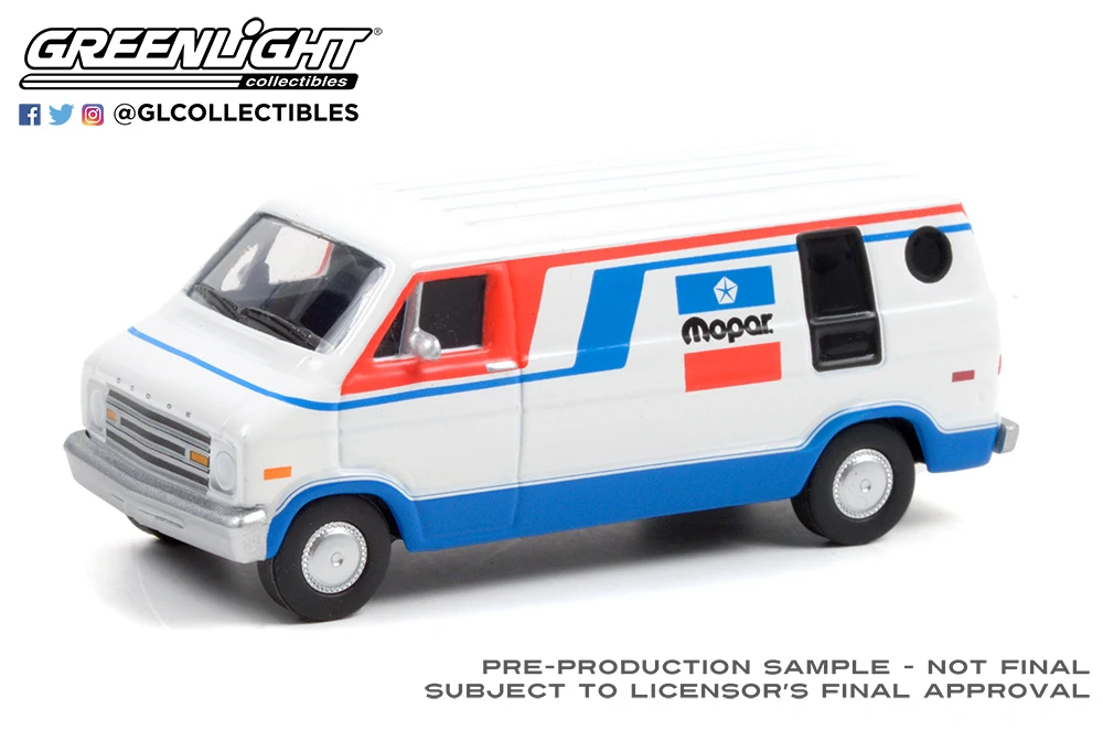 1:64 1976 Dodge B-100 van Advanced Collection Ornament automodellen