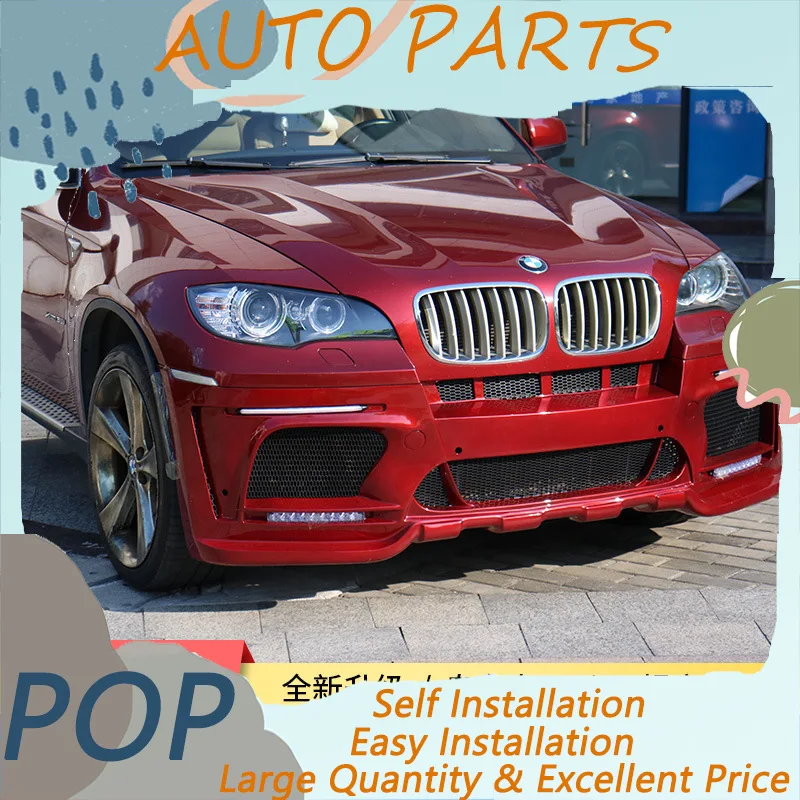 Suitable For Bmw X6 Modified Hamann Large Body Circulation E71 And Rear Bars, Middle Mesh Hood Front Bars