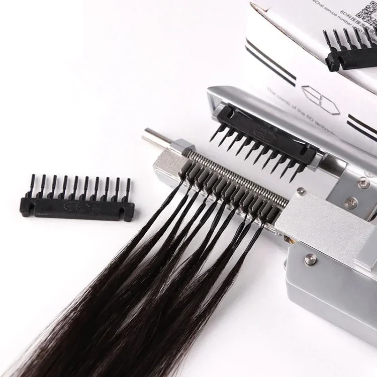 

keratin no-trace kit 8d 6d hair machine connector generation i tips kinky straight human hair tools with 10 rows