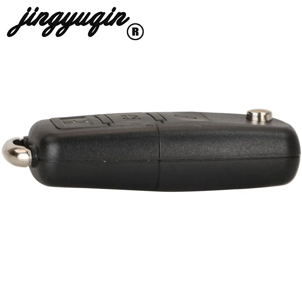 Jingyuqin 1 k0 959 753 N dla VW Volkswagen Golf Jetta Golf Passat Beetle 434Mhz zdalny klucz składany ID48 Chip 3 przyciski 6QE 959 753