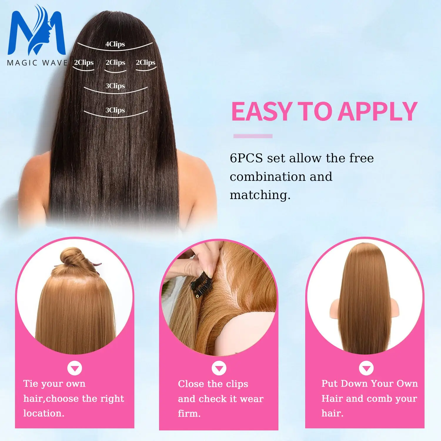 Donkerbruine Clip In Hair Extensions Echt Menselijk Haar 120G 100% Remy Menselijk Haar Clip In Extensions Zacht Zijdeachtig Recht Voor Vrouwen