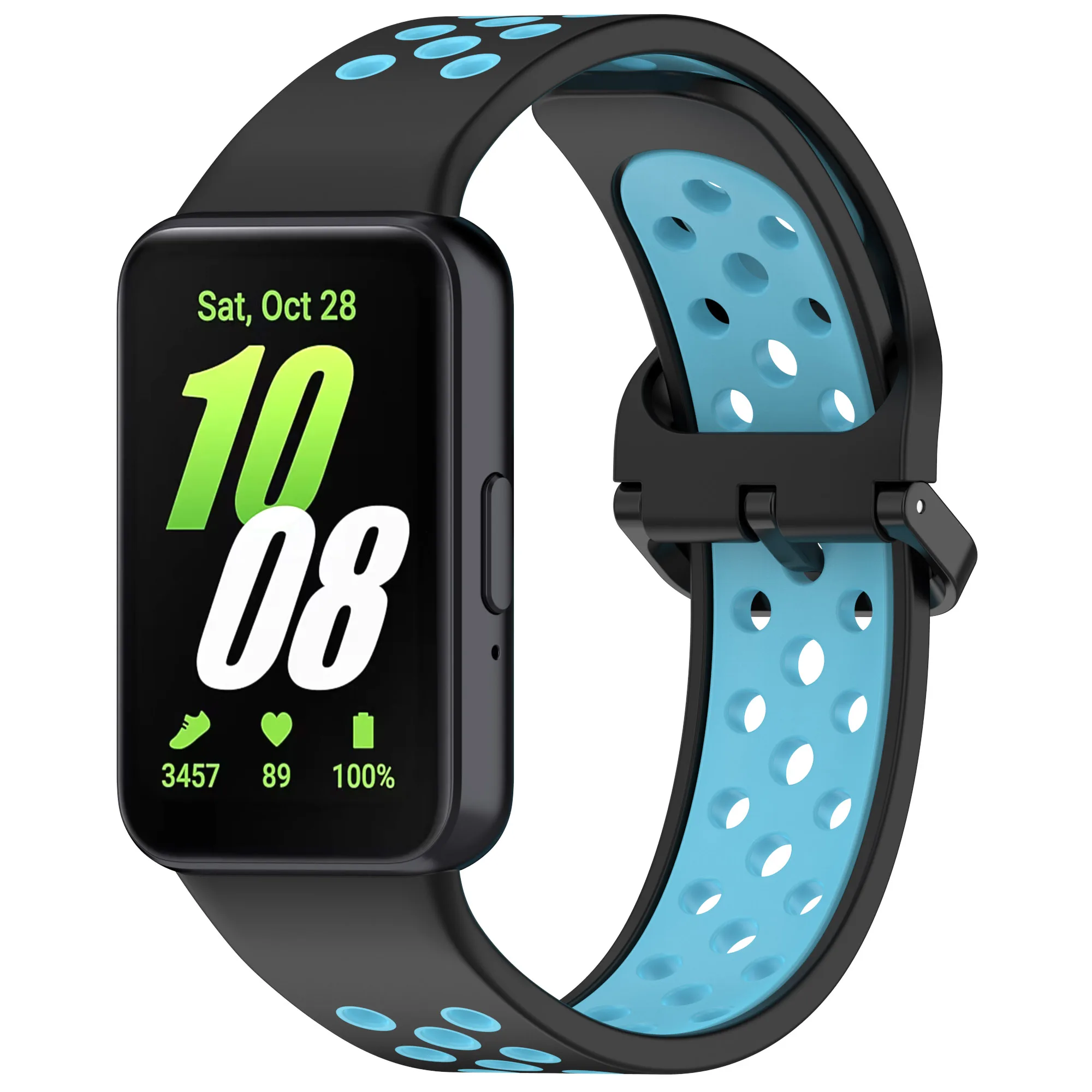 Two-color Silicone Strap For Samsung Galaxy Fit 3 Band Sport Bracelet Watchband Correa For Samsung Galaxy Fit 3 Belt Wristband