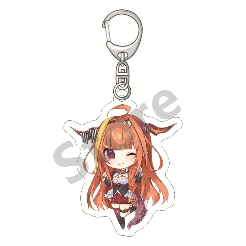 Anime Fashion Hololive Vtuber  Figures Cosplay Keychain Inugami Sakura chaveiro cambio chaveiro feminino Suisei Acrylic Key Gift