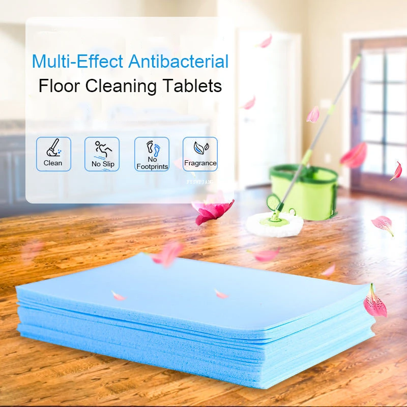 Reinigungsblätter für Bodenfliesen, Bodenreiniger, Tabletten, Multi-Effekt-Boden-Tiefenreinigungsscheibe für Zuhause, Küche, Badezimmer
