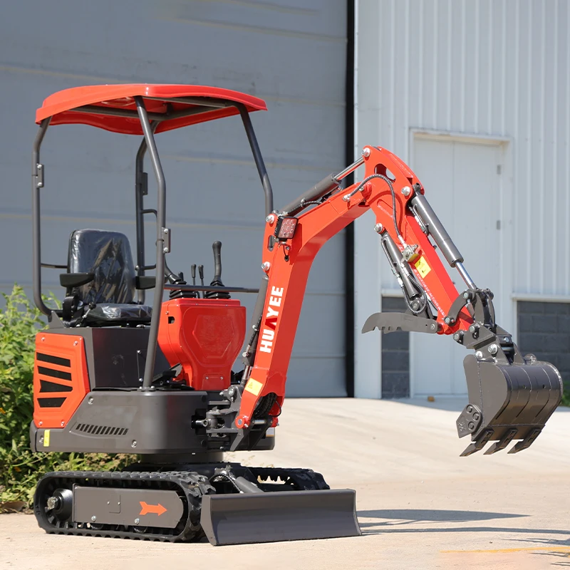 Minigraafmachine 1000 kg Aangepaste HUAYEE China fabriek Rupsgraafmachine Multifunctioneel Snelle levering met cabine Graafmachine