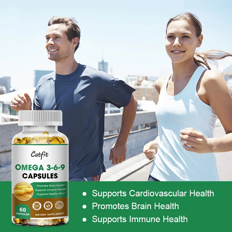 Omega 3 Fish Oil Capsules Support Brain & Nervous System Health, Cognitive Function, and Learning Ability & Skin Beauty Health