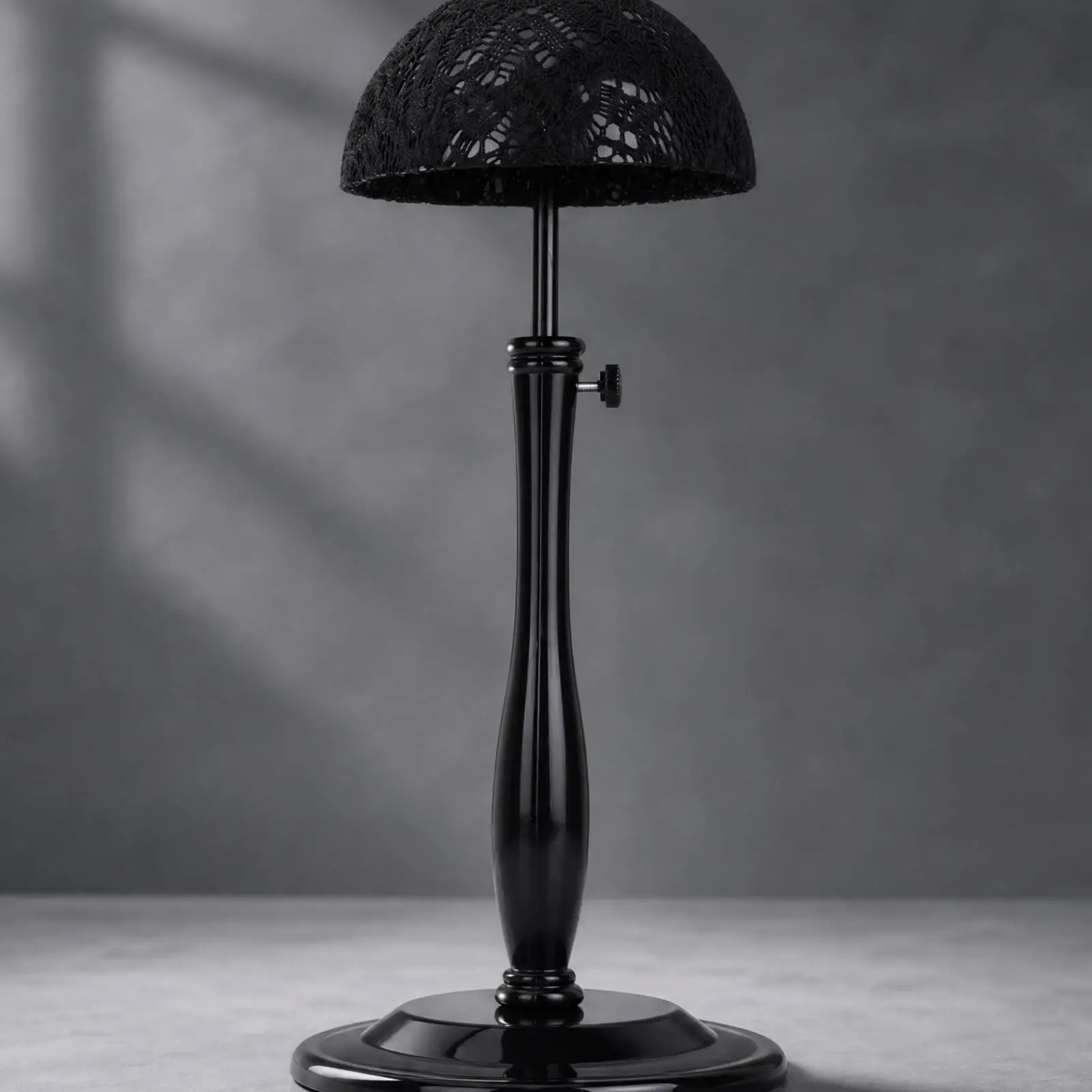 Adjustable Wig Stand Holder with Weighted Base