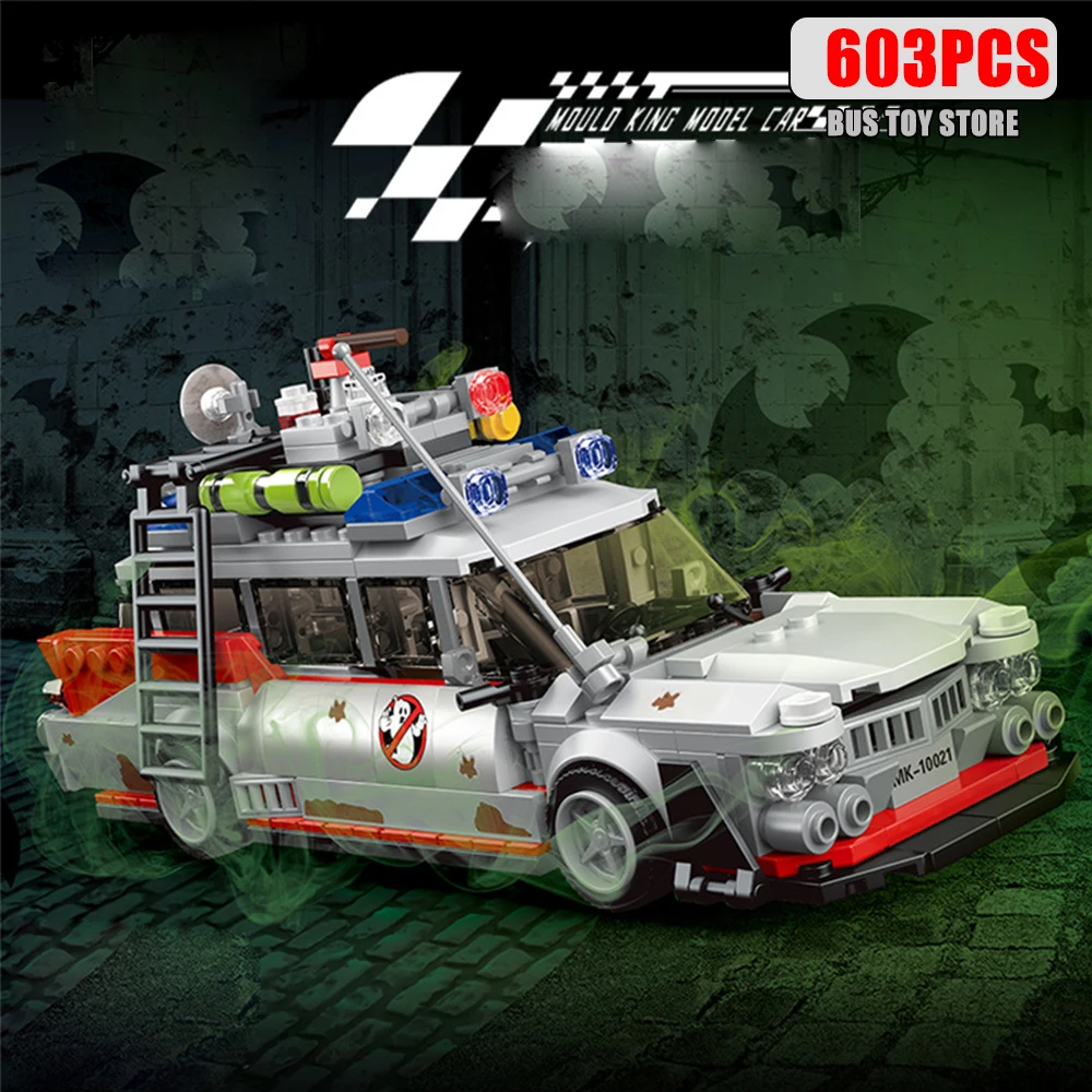 

MOLD KING Technology модель автомобиля строительные блоки MOC мини-призрак фильм автомобиля в сборе игрушки для взрослых подарки для детей 10021S