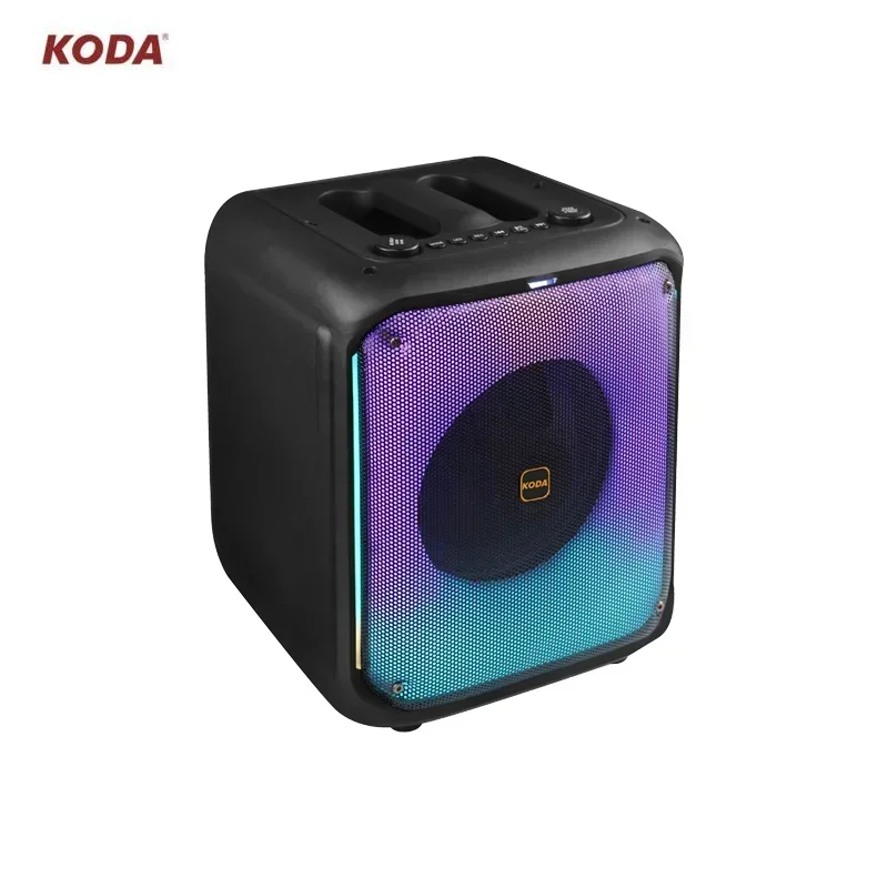 

NEW Koda Speaker Accessories Wireless Bluetooth Karaoke Speaker Portable Pa System With Disco Led Lights