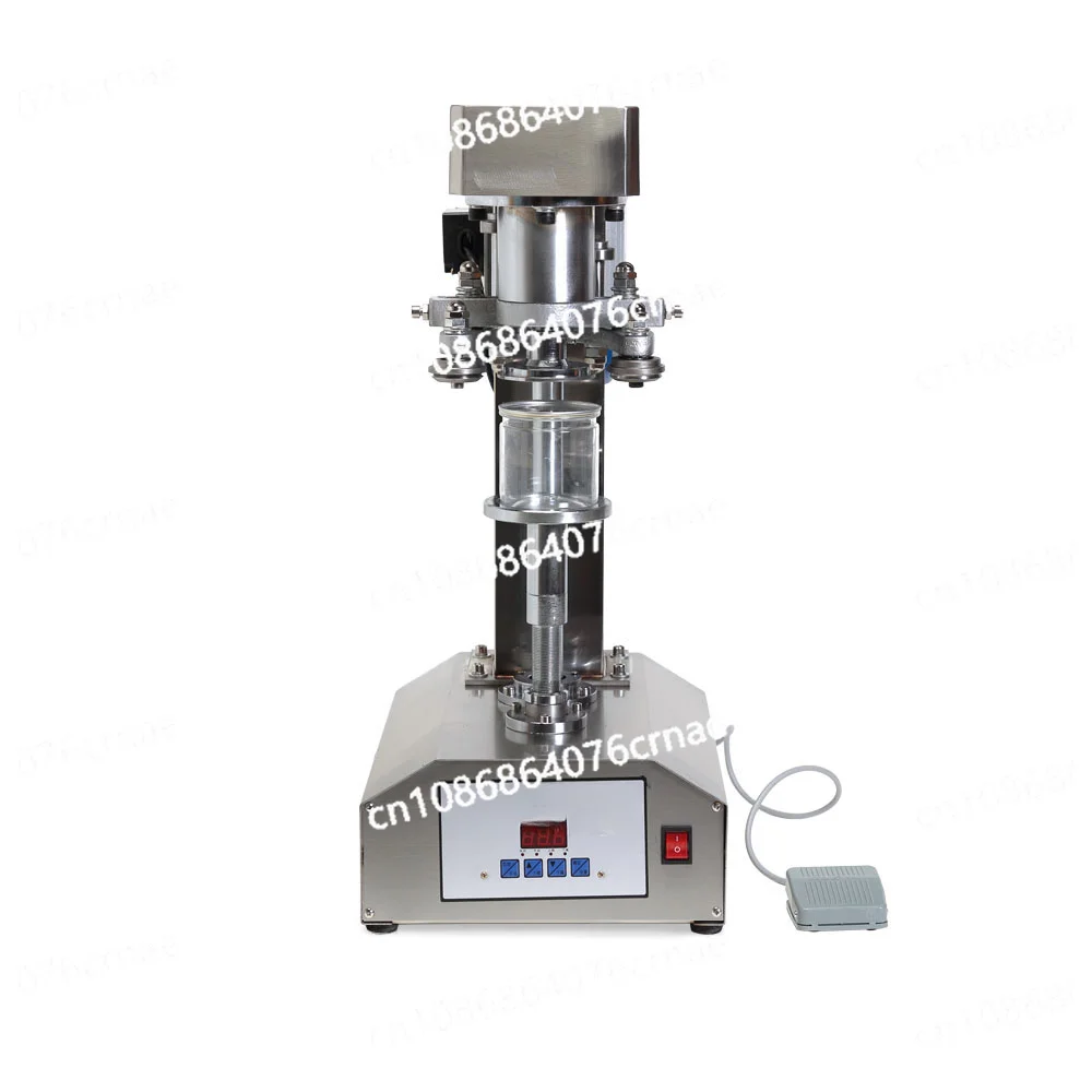 Automatic Portable Plastic Aluminum Can Sealer Seamer Closing Soft Drink Capping Sealing Machine