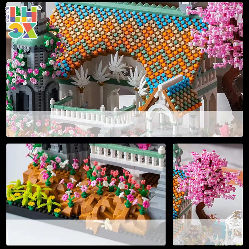 الإبداعية عرض الشارع مايكرو الماس كتلة عالم الواديان المنقشفة Nanobrick أرقام العمارة نموذج مجموعات بناء ألعاب مكعبات