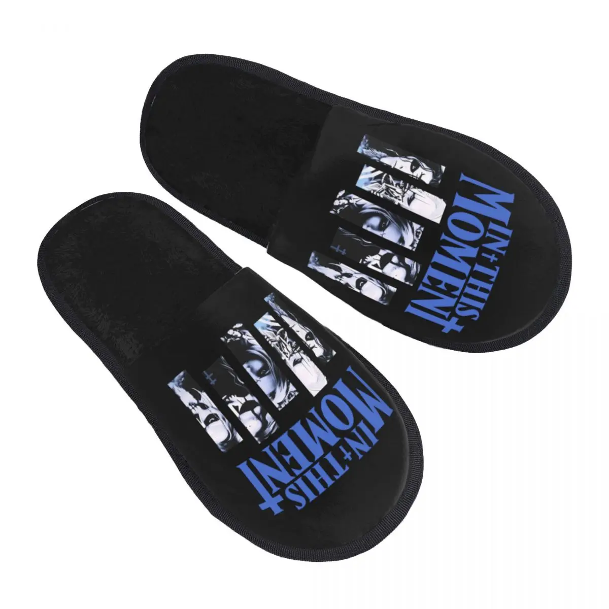 Custom Rock Band In This Moments Memory Foam Slippers Women Cozy Warm House Slippers