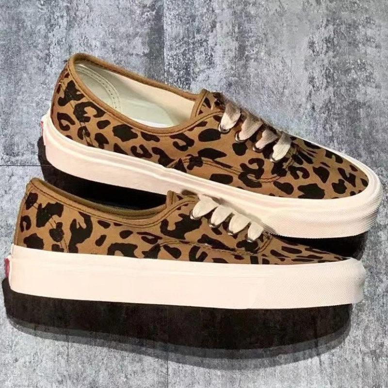 Alpargatas de skate de verano de caña baja con estampado de leopardo y cuadros, modelo Era 2026