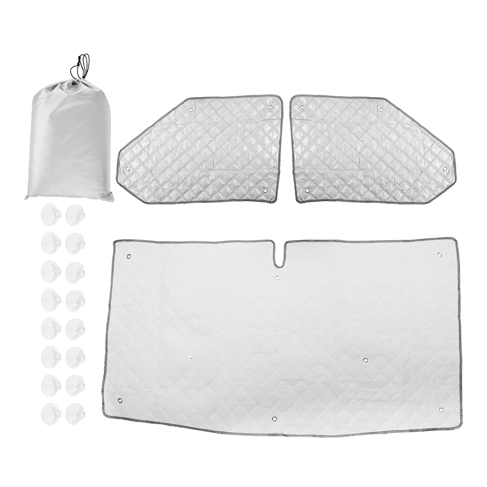 

Серебристая крышка на лобовое стекло, солнцезащитный козырек, внутренняя тепловая шторка для Ford Transit Custom Van для V-W T5 T6