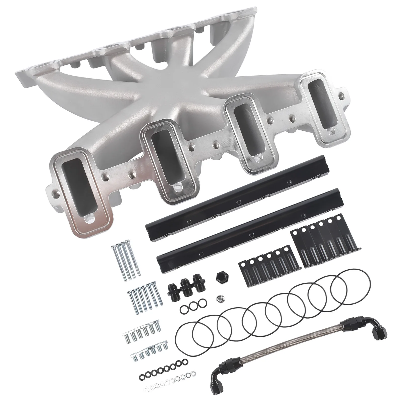 Front Upper Single-Plane EFI Intake Manifold 300-137 with Fuel Rails for   LS1/LS2/LS6 300137
