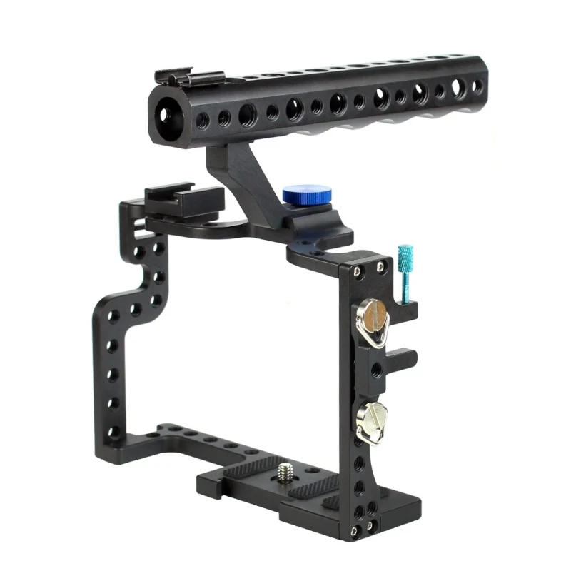 

High Quality Aluminum Alloy Material Professional Camera Video Cage Handle Stabilizer for Panasonic LUMIX GH3/GH4 DSLR Camera