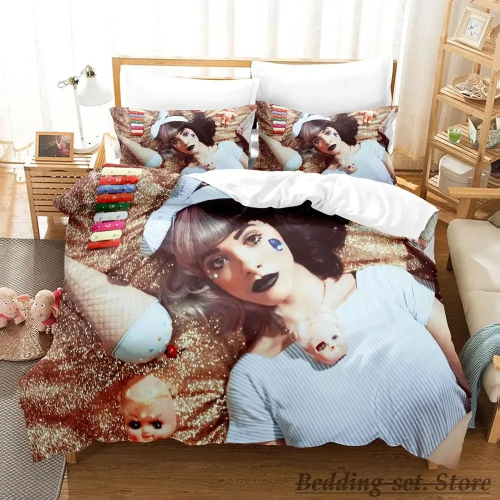 2023 Sexy Singer Melanie Martinez Bedding Set Single Twin Full Queen King Size Bed Set Aldult Kid Bedroom Duvetcover Sets