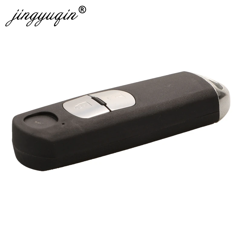 jingyuqin Smart Remote Key Shell Case 2/3/4 Button Fit For Mazda X-5 Summit M3 M6 Axela Atenza With Emergency Key Blade