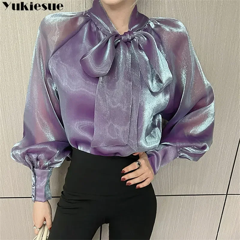 2023 summer Elegant Women\'s shirts & blouses casual woman tops top women White shirt blouse blusas long sleeve shirt & blouse