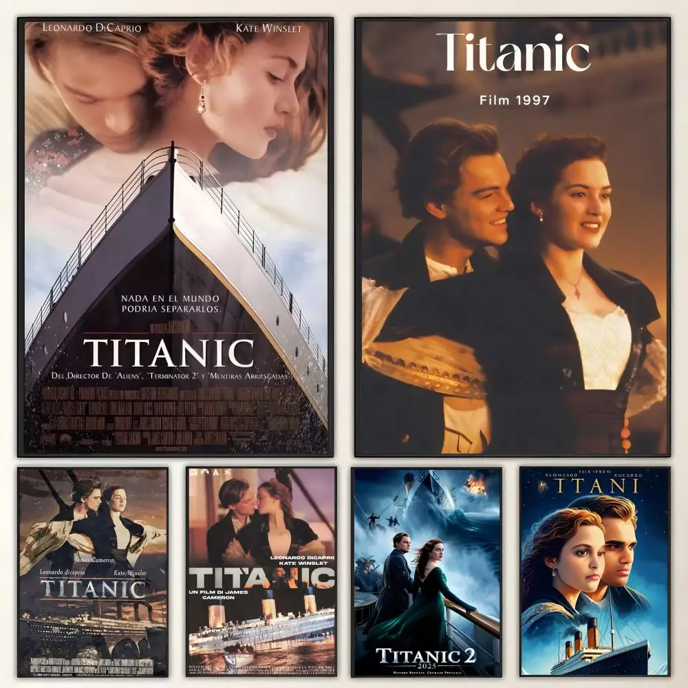 Movie T-Titanic Poster HD art, waterproof, sticky wall, home decoration (living room, bedroom, bar), aesthetic