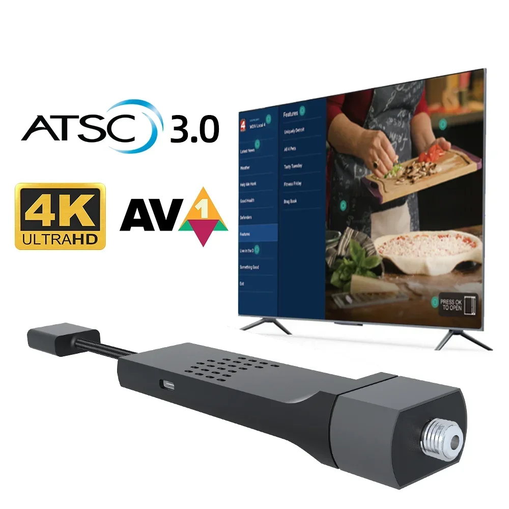2025 New Fashion Mini Design Quad Core Hd Dual System Support 11 Os Adding Smart Android Tv Box Atsc 3.0 Nextgen Tv Tuner