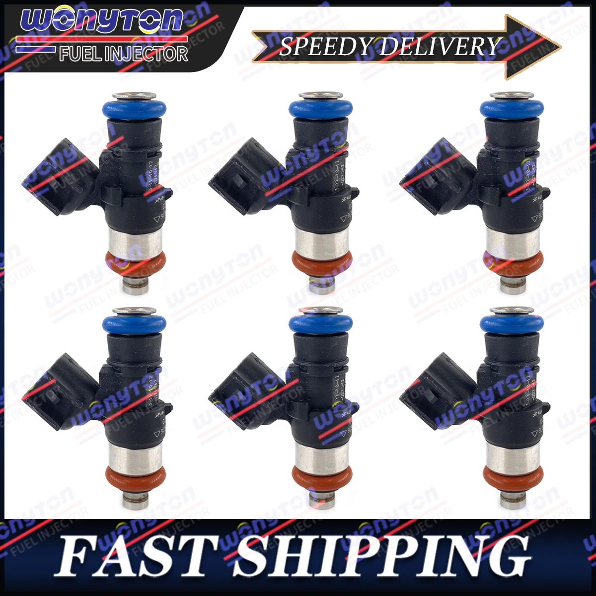 

Wonyton 6Pcs Fuel Injectors Compatible with Compatible withd Mercury Mazda 3.0L Escape Fusion V6 0280158189