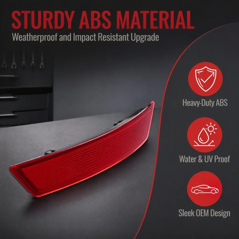 ABS Rear Bumper Reflector for Mercedes‑Benz M‑Class W164 ML63 AMG 4matic 2006‑2011 / ML280 CDI 4matic 2005‑2009