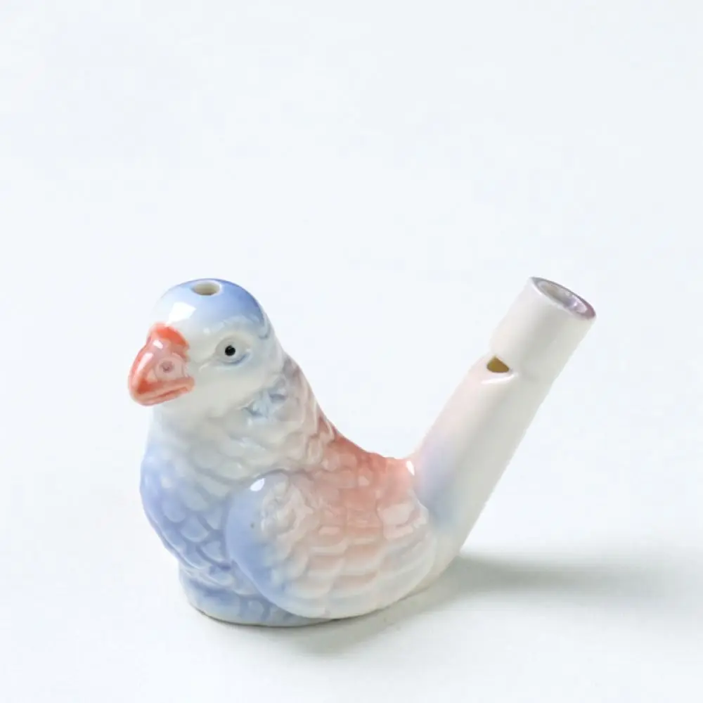 Cute Ceramic Bird Call Whistle Kids Musical Toy Traditional Handcrafted Sound Instrument Decorative Figurine Party Gift Prop