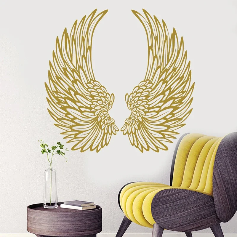 

Angel Wings Wall Decal, Wings Vinyl Sticker Home Decor, Fashion Bedroom Decoration , DIY Wallpaper Poster E525