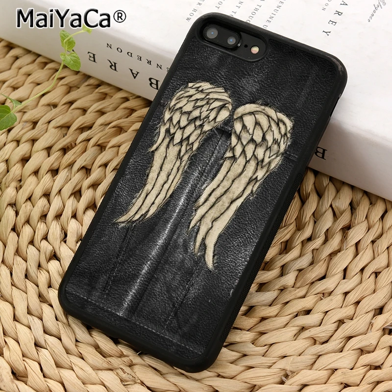 حافظة هاتف MaiYaCa Daryl Dixon Walking Dead Wings لهاتف iPhone 17 Air 14 15 16 Plus 11 12 13 Pro max coque