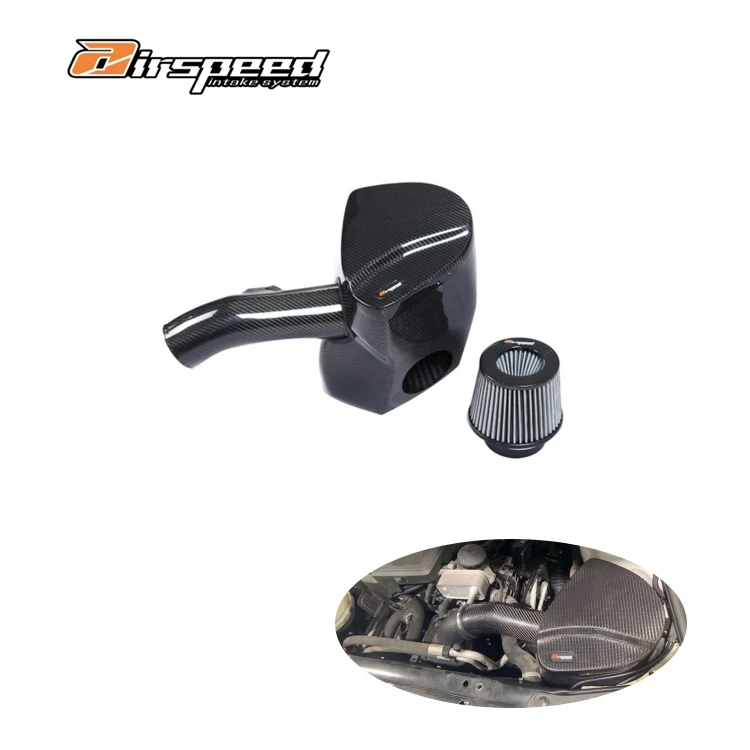 

Dry Carbon Fiber Cold Air Intake Glossy Finish Clear Texture F10 Intake System for Bmw 5 Series F10 N20 2.0T 2012-2015