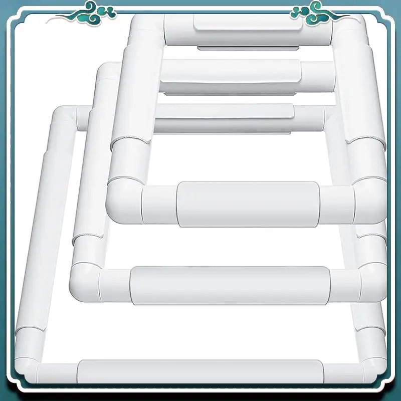 

Квадратные вышивальные рамки A67K, белые прямоугольные рамки для вышивания, защелкивающиеся рамки для рукоделия, инструменты для шитья, квилтинга и росписи по шелку