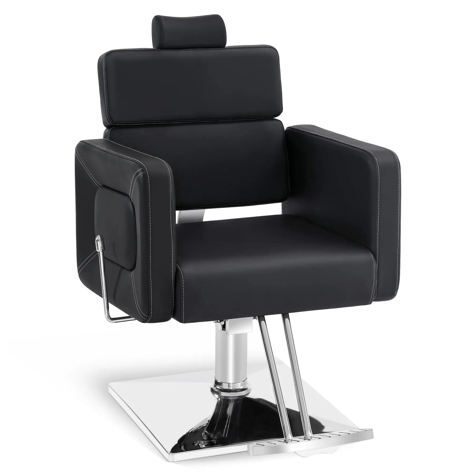 Classic Hydraulic Barber Chair Recline Adjustable Salon Styling Beauty Spa Chair 2065 (Black)