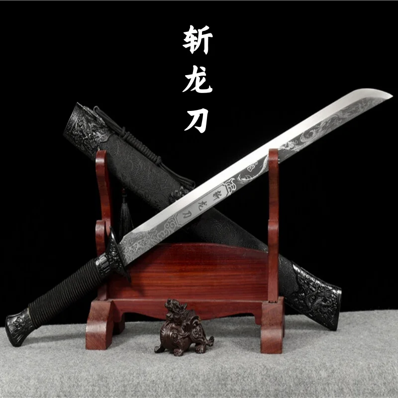 Tang Heng Sword, Longquan City, High Manganese Steel Sword, Embroidered Spring Knife, Self Defense Collection Ornament