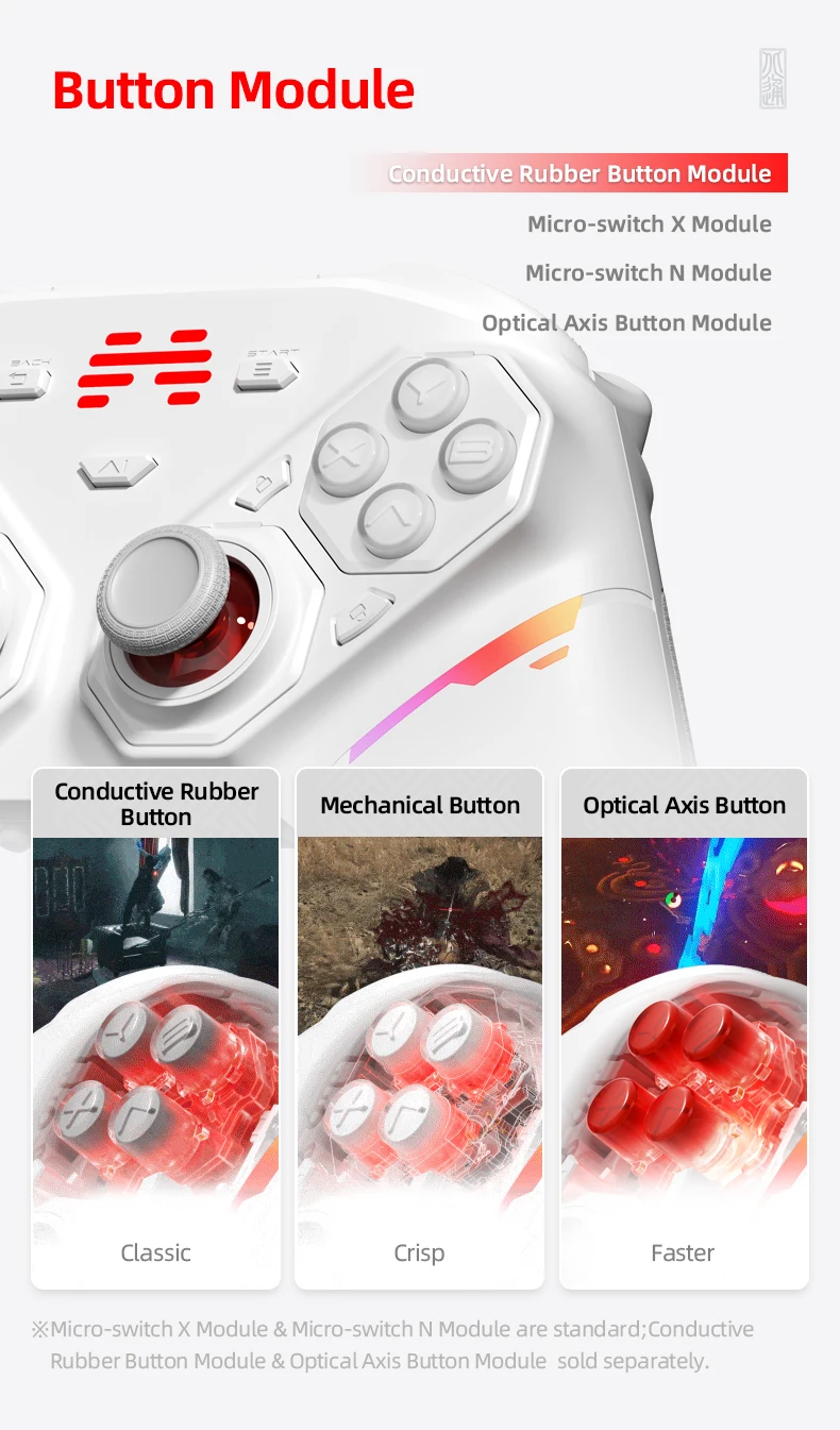 BEITONG PanGu Anpassbarer Modularer Controller Kabelloser Bluetooth-Gamepad Individualisierbarer Gaming-Controller für PC/NS2/Mobilgeräte/Steam – Detail 18