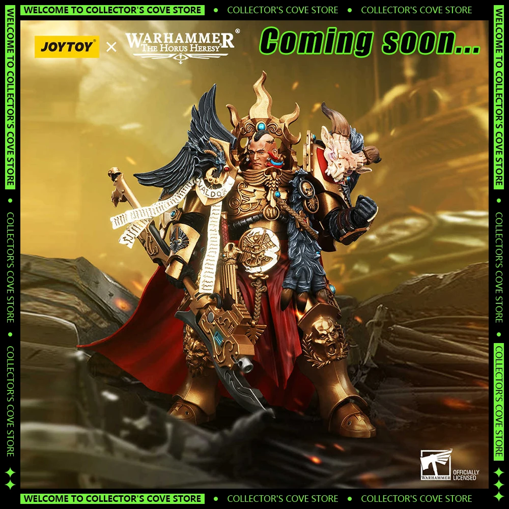 JOYTOY Warhammer 40k Action Figure Legio Custodes Constantin Valdor Captain-General of The Legio Custodes Statue Model Toy Gift