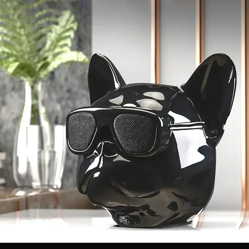 

Portable Outdoor Bass Bluetooth Speaker Creative French Bulldog Design Surround Sound Enhance Your Listening Experience Wireless