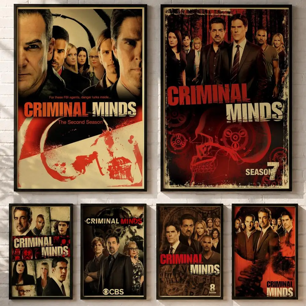 TV Series Criminal Minds Poster HD poster wall art self-stick no-residue for home cafe office great gift