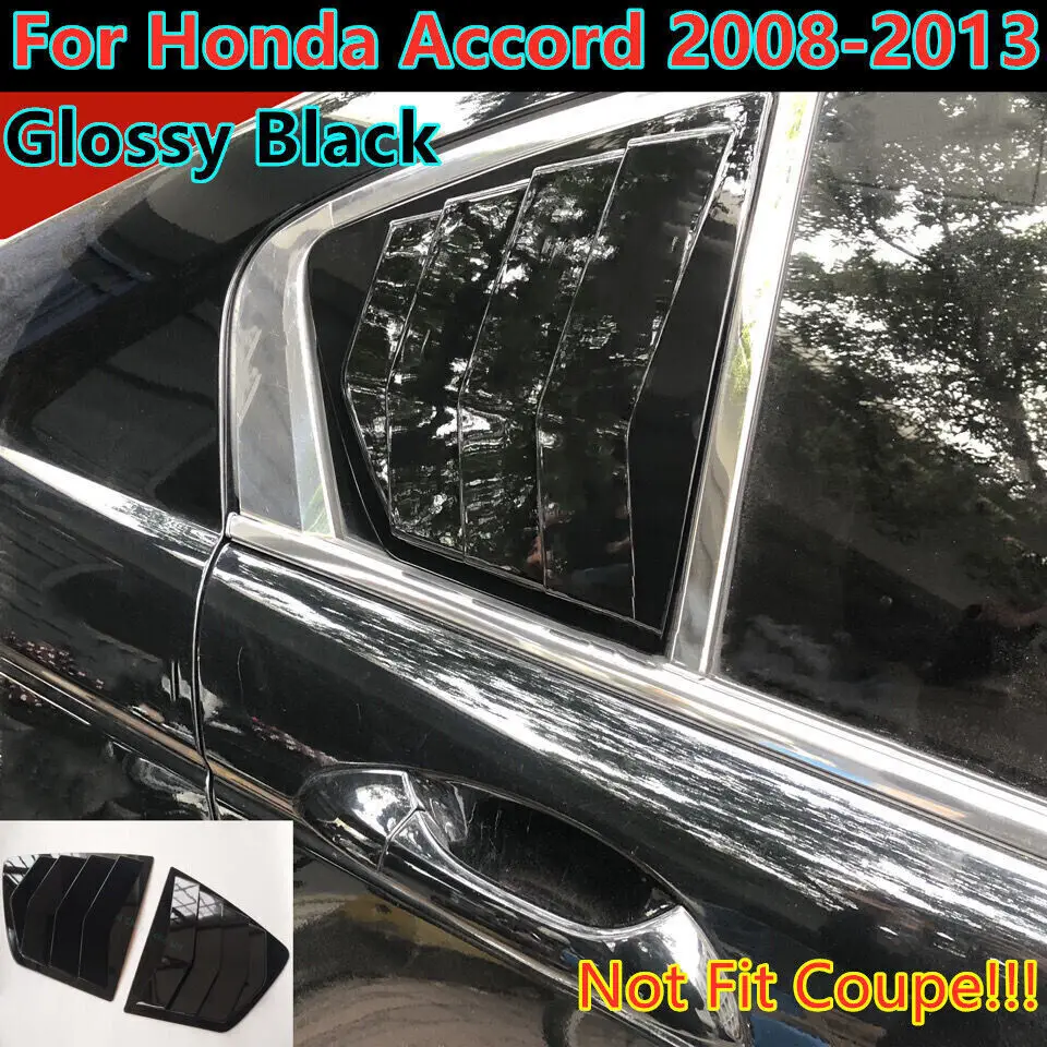 غطاء كوة ربع النافذة الخلفية باللون الأسود اللامع لهوندا أكورد 2008-2013