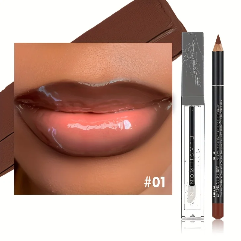 Long-Lasting Lip Liner and Lip Oil Set - Create Stunning and Versatile Lip Looks with Our All-in-One Lip Makeup Duo! Halloween M