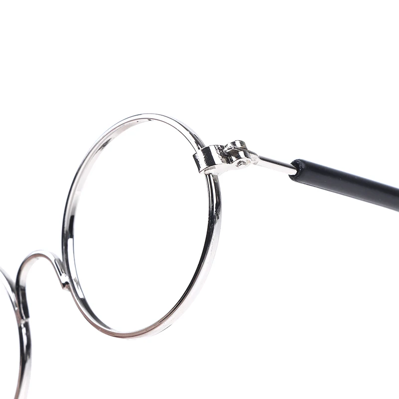 DIY Doll Dressing Accessories High Quality 20cm Dolls Glasses 3 Color Round Frame Lensless Eyewear Toy Miniature Eyeglasses