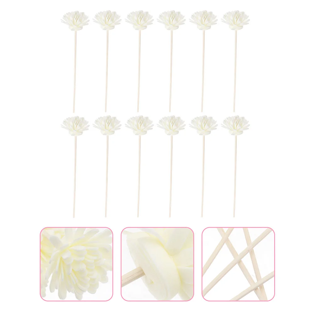 10 Pcs Essential Oil Diffusers for Home Stick Aromatherapy Machine Fragrance Dried Flower Sticks Wooden Refill