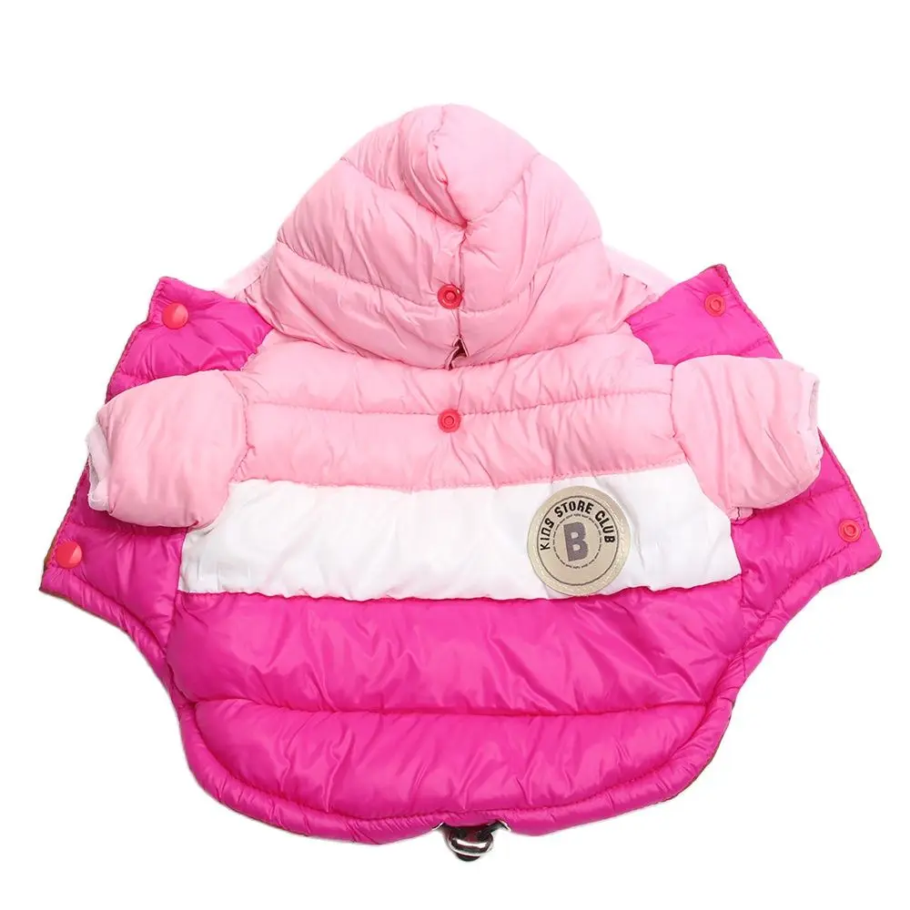 Winter Dogs s Warm Coat Waterproof Splice Design Pet Puppy Winter Hoodie Outfit 5 Colours 8 Sizes